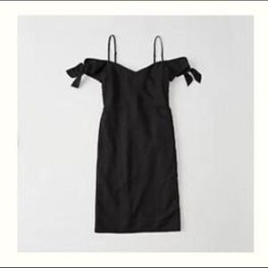 Abercrombie & Fitch Off Shoulder Mini Dress little black dress spring summer